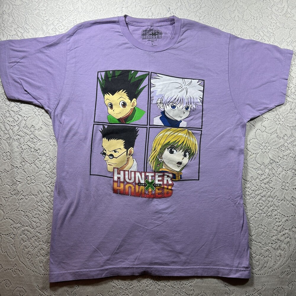 Hunter x Hunter Shirt Mens Large Anime Graphic Tee Killua Gon Leorio Kurapika